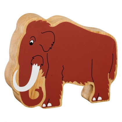 Wooden brown mammoth toy