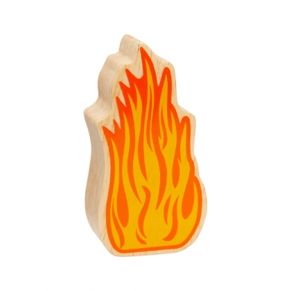 Wooden orange flames toy