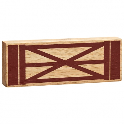 Natural wood gate toy