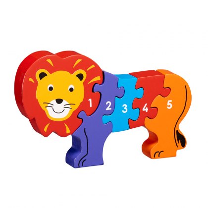 Wooden lion 1-5 jigsaw puzzle