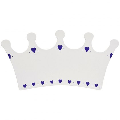 White crown name plaque - small
