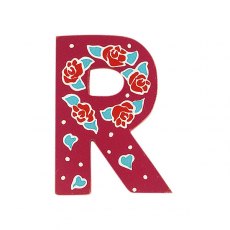 Wooden pink fairytale letter R
