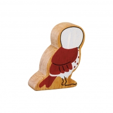 Wooden brown owl toy