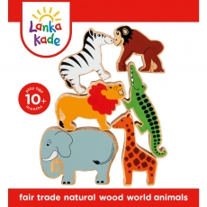 Wooden world animal playset - 6 animals