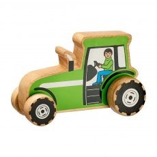 Wooden tractor push along toy