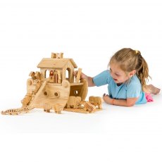 Junior Noah's ark playset with natural characters