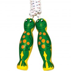 Frog wooden skipping rope