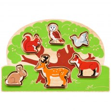 Wooden countryside shape sorter puzzle