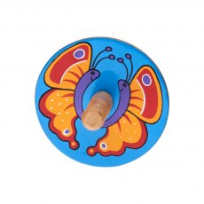 Butterfly wooden spinning top