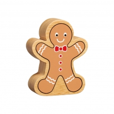 Wooden gingerbread man toy