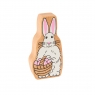 Wooden white and pink Easter bunny toy