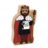 Wooden red king toy