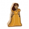 Wooden yellow princess toy
