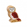 Wooden brown owl toy