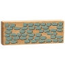 Wooden grey wall toy