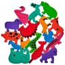 Photo the variety of animals available per colour in the rainbow animal collection