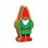 Wooden green & red gnome toy