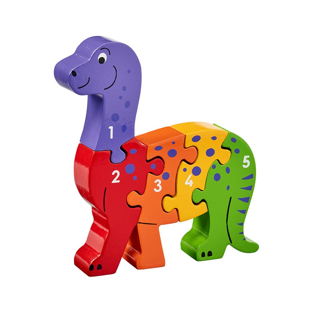Wooden Dinosaur Number Jigsaw Puzzle | Fair Trade