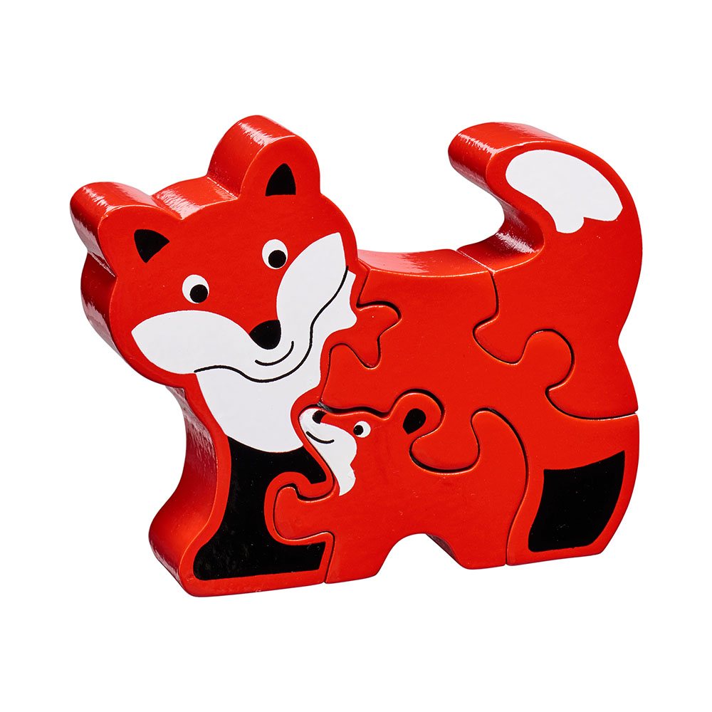 Le Toy Van Little Fox Puzzle – 6-teiliges Holzsteckpuzzle Für Kinder Ab 12 Monaten