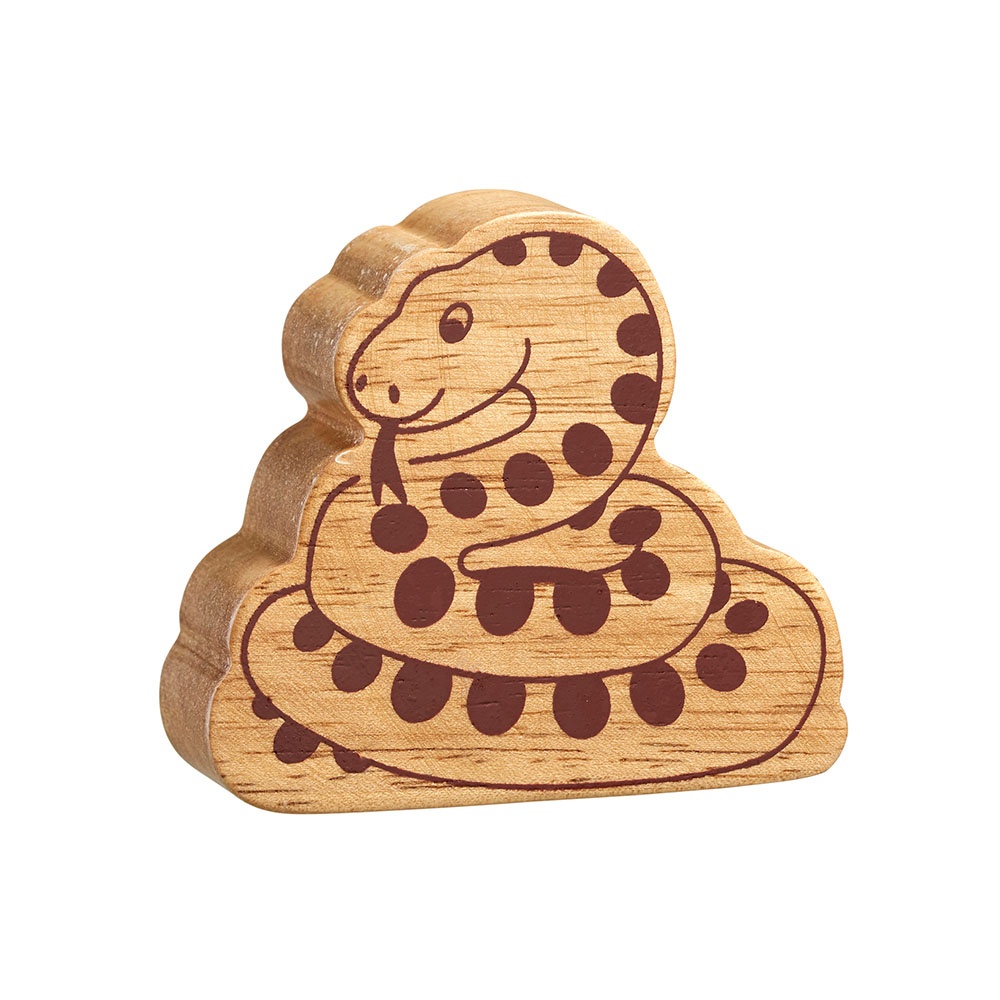 Wooden Toy Animal Natural Snake Lanka Kade