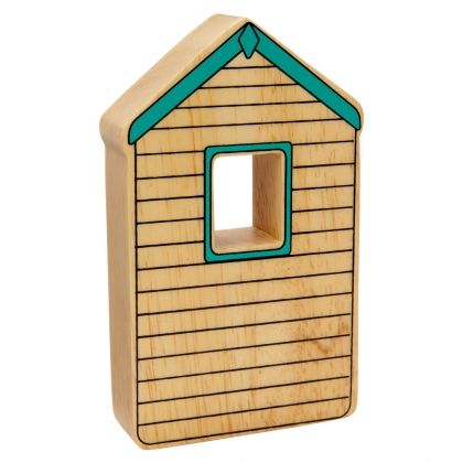 Wooden turquoise shed toy