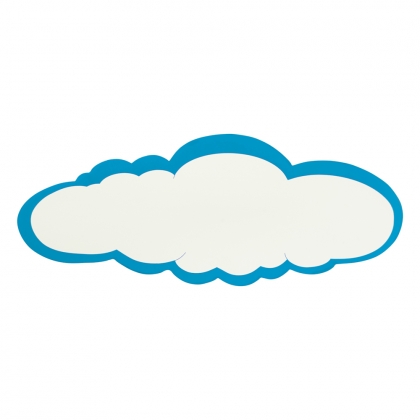 Blue cloud name plaque - large