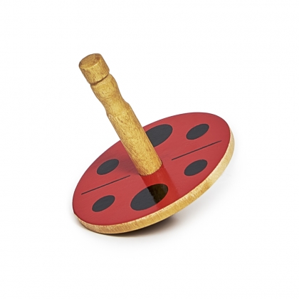 Ladybird spinning top