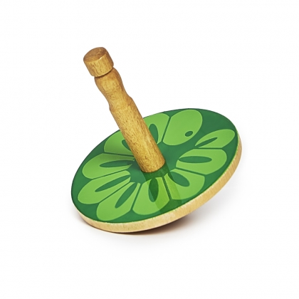 Caterpillar spinning top