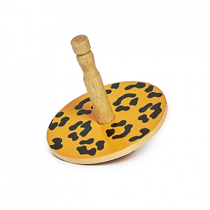 Leopard spinning top