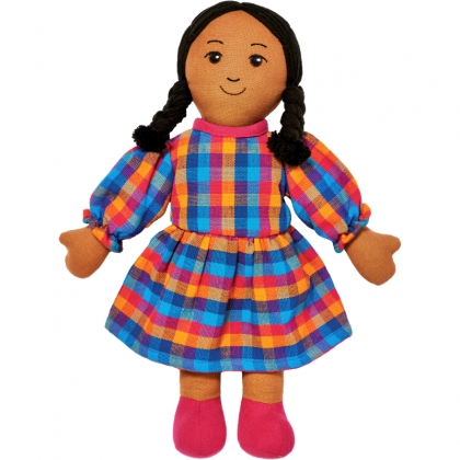 NEW Mum doll - brown skin black hair