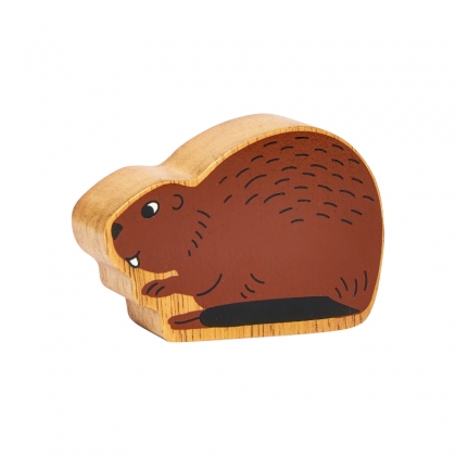Wooden brown beaver