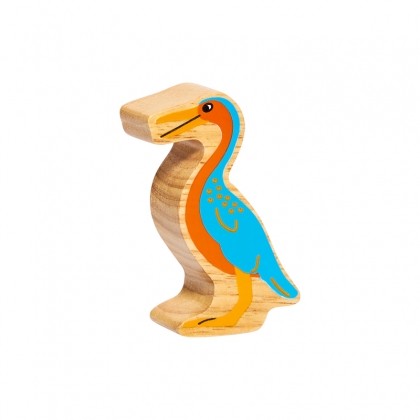 Wooden orange & blue hesperornis Wooden orange & blue hesperornis