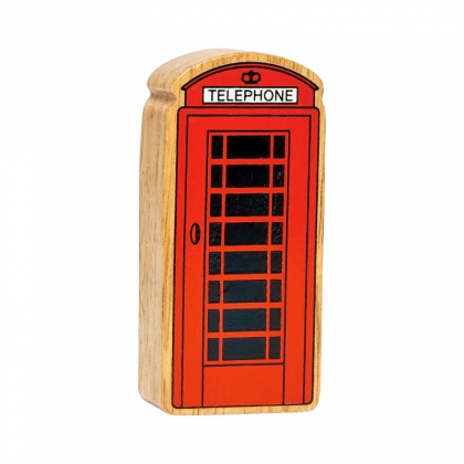 Wooden red telephone box
