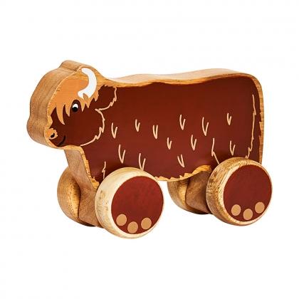 Highland cow push along