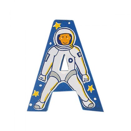 letter a blue
