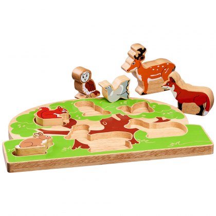 Wooden countryside shape sorter puzzle