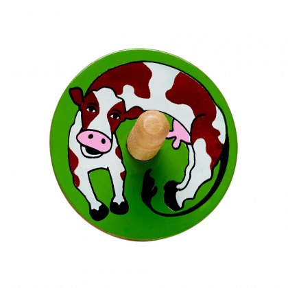 Cow spinning top