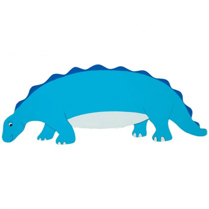 Blue dinosaur plaque