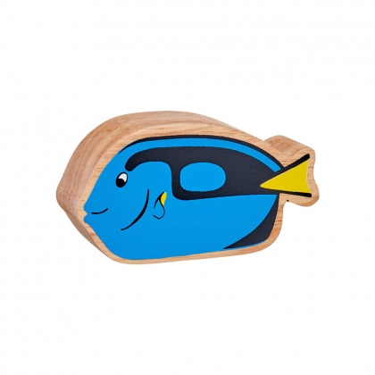 Wooden blue tang toy