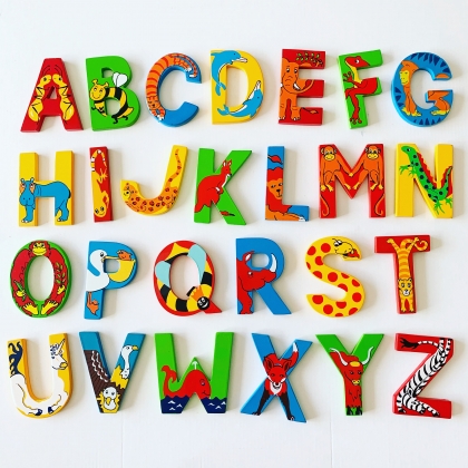 Alphabet set - 26 animal letters in a bag