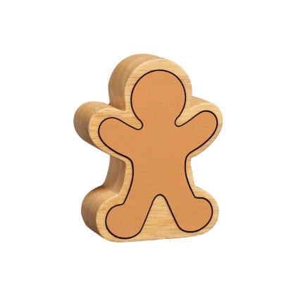 Wooden gingerbread man toy