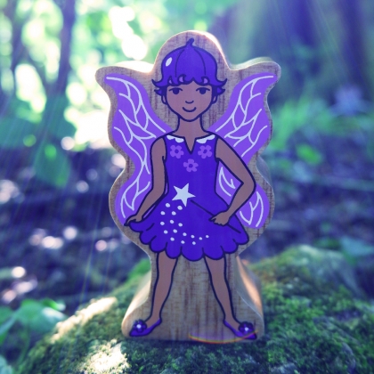 Natural purple bluebell fairy