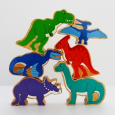 Colourful Dinosaurs - 6 assorted *SECONDS*