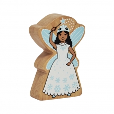 Wooden white snow fairy toy