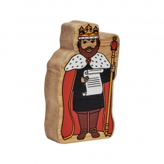 Wooden red king toy