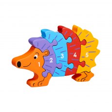 Wooden hedgehog 1-5 jigsaw puzzle