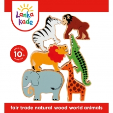 World animal playset - 6 pieces