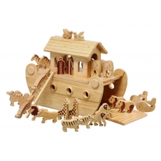 Deluxe Noah's ark with natural characters