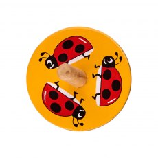 Ladybird spinning top