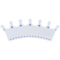 White crown name plaque - large